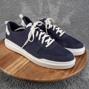 Cole Haan Grand 360 Shoes Mens Size 13 Blue Canvas Casual Sneakers C34715